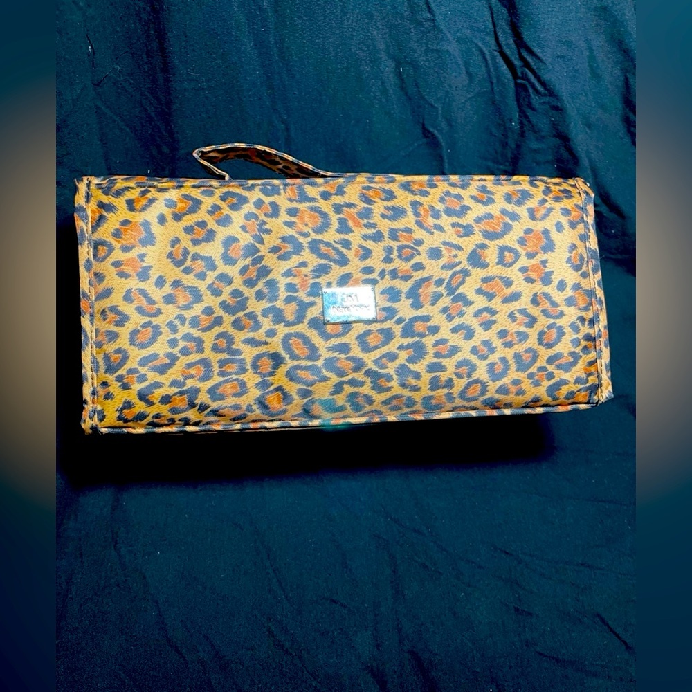 Cheetah print makeup/toiletry bag